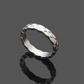 CEM236 Titanium Steel Patterned Rhombus Ring with Stone for Women Men Couples Wedding Rings Bands Bague Femme
