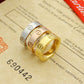CRR22 with box Titanium Stainless Steel Rings for Women Men jewelry Couples Cubic Zirconia Wedding Rings 6mm for old customer