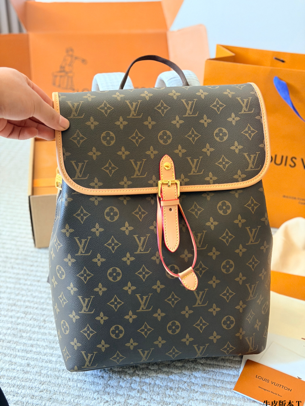 LEM612 New arrive fashion brown color bag for woman beautiful gift to choose 30*38cm