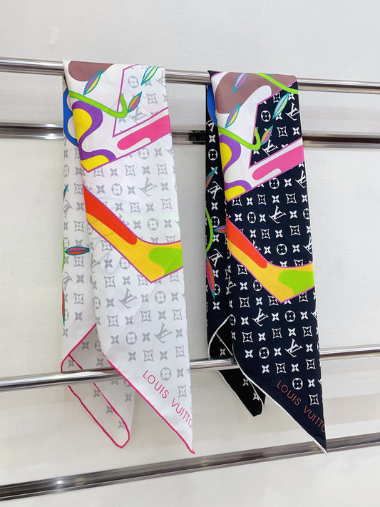 LEM282 designer scarf  90*90cm wool silk scarf fashion Luxury silk scarf square summer new style silk womens ribbons for work travel outdoor and home headband