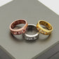 MEM13 luxury designer Love Ring Titanium Steel Classic gold ring Jewellery Men and Women Couples Wedding Ring Valentine's Day Gift