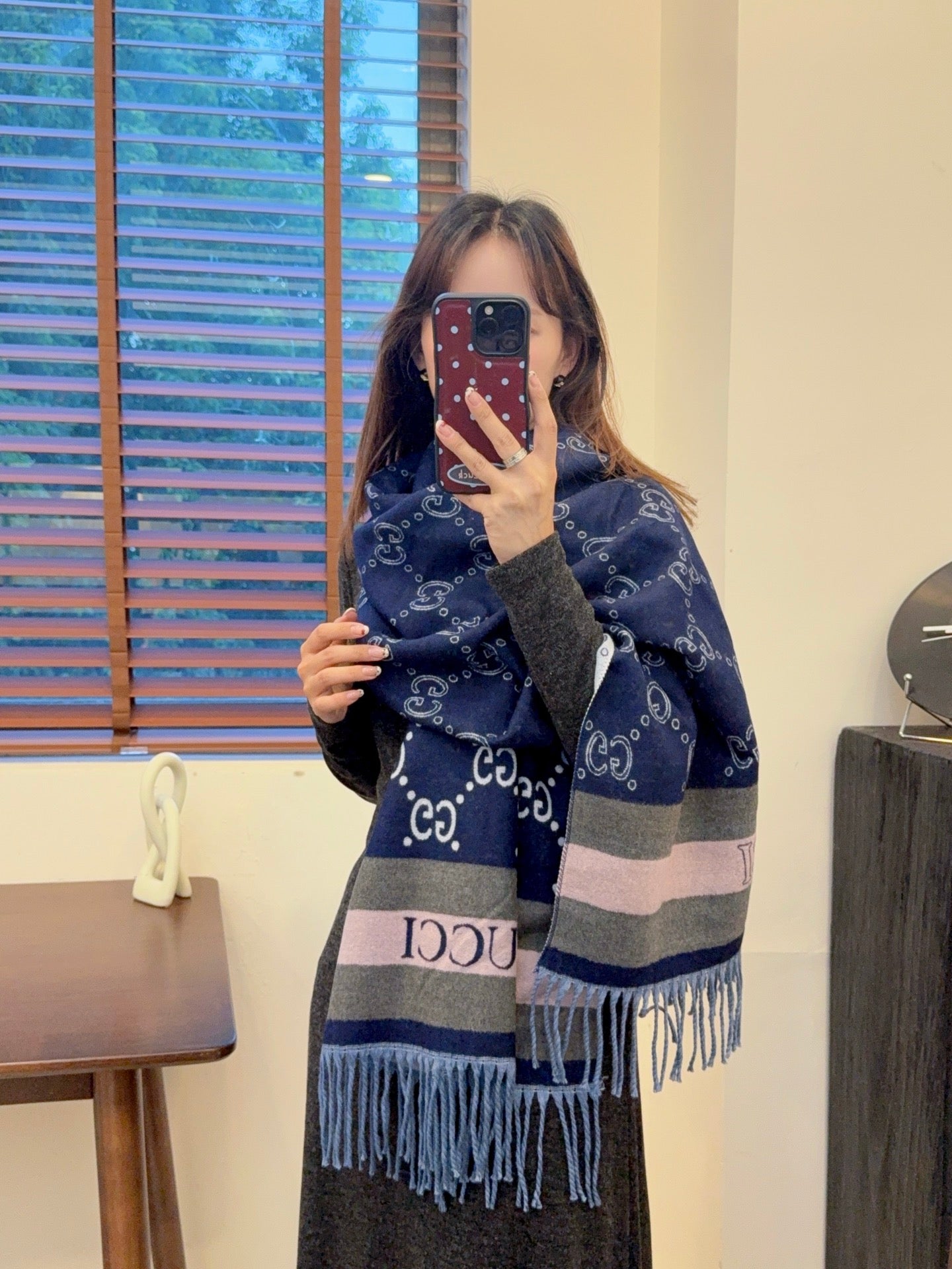 GEM108 designer head scarf womens wool scarf cashmere thick shawl Women's long winter wool cashmere shawl Headscarf fringe fashion new style 65*180cm