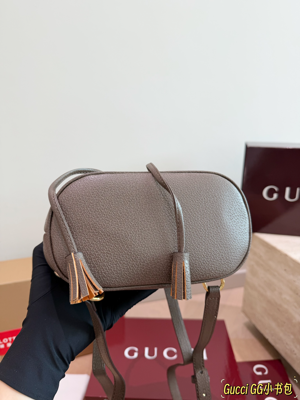 GEM223 New arrive fashion brown color bag for woman beautiful gift to choose size 20*22cm