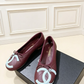 CEM364 Designer women's shoes women's flat shoes black red white khaki colors high quality sizes 34 to 42