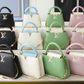 LEM512 New arrive fashion black white green pink bag for woman hands bag beautiful gift to choose gift 3 size