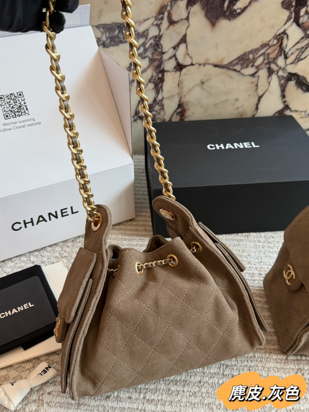 CEM328 New arrive fashion khaki color bag for woman beautiful gift to choose gift size to choose 2 size