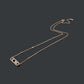 MEM23 New Fashion Titanium steel Necklace for Women gift Couples Cubic Zirconia Wedding Necklace
