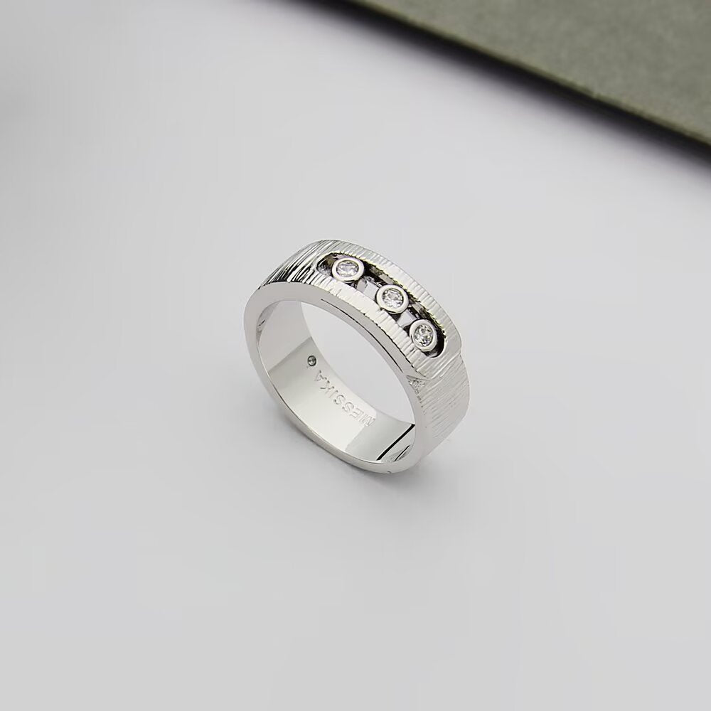 MEM13 luxury designer Love Ring Titanium Steel Classic gold ring Jewellery Men and Women Couples Wedding Ring Valentine's Day Gift