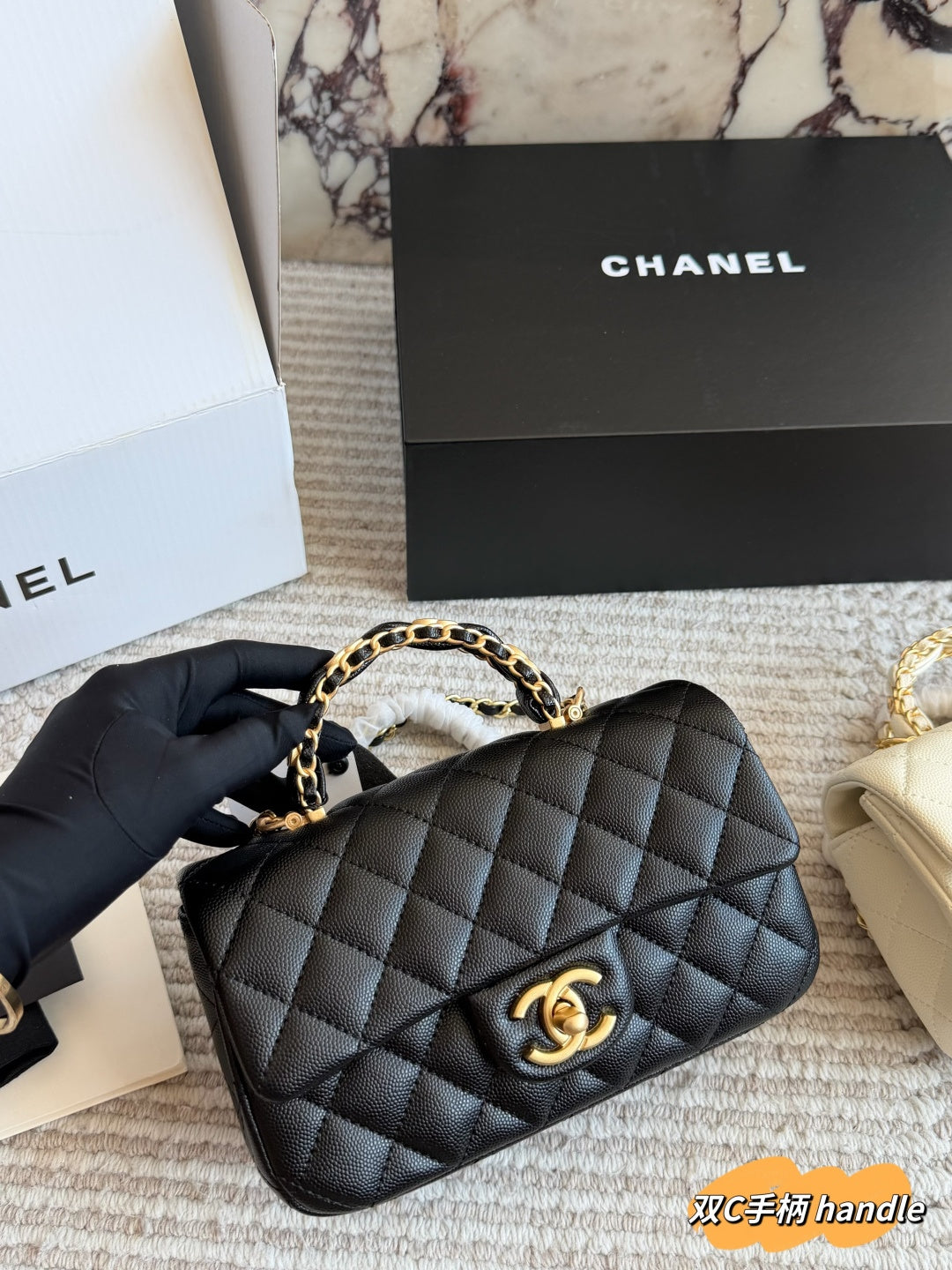 CEM248 designer shoulder bags classic flap patterned chain shoulder crossbody black white bag 20*12cm