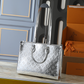 LEM418 New designer Shoulder totes Bags for womans ladies flap lady fashion casual handbag silver color tote bag 2 size