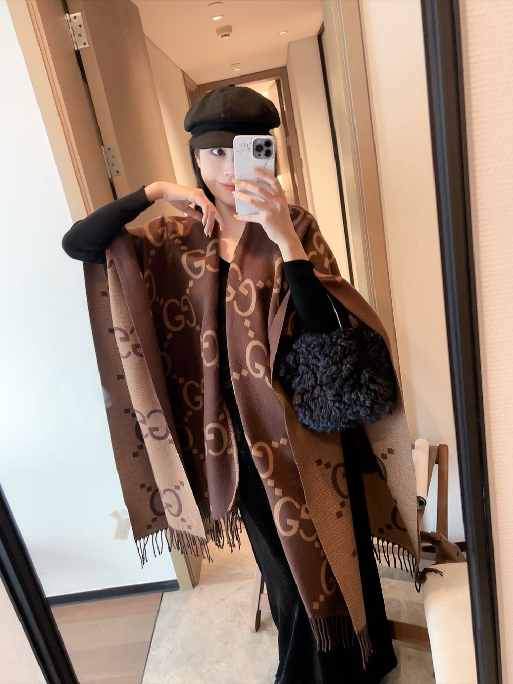 GEM256 new arrive  Hot sale dark brown color fashion beautiful  scarf  for woman gift  to choose 145x185cm
