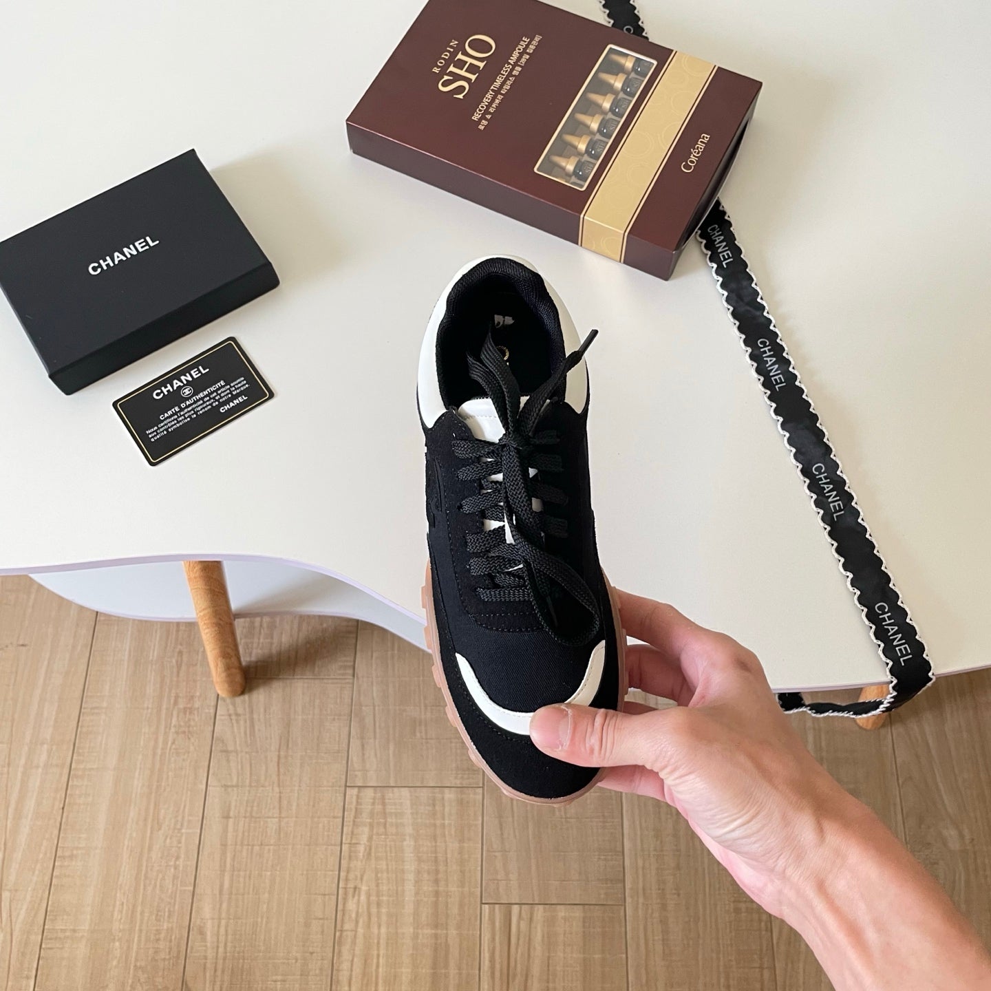 CEM259 New arrive fashion black and white color shose for woman beautiful gift to choose