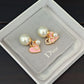 DEM291 New Arrive Fashion  Hot Sale  with Pearl Brass Earring  for Woman Jewelry To Choose Gift Not with Box
