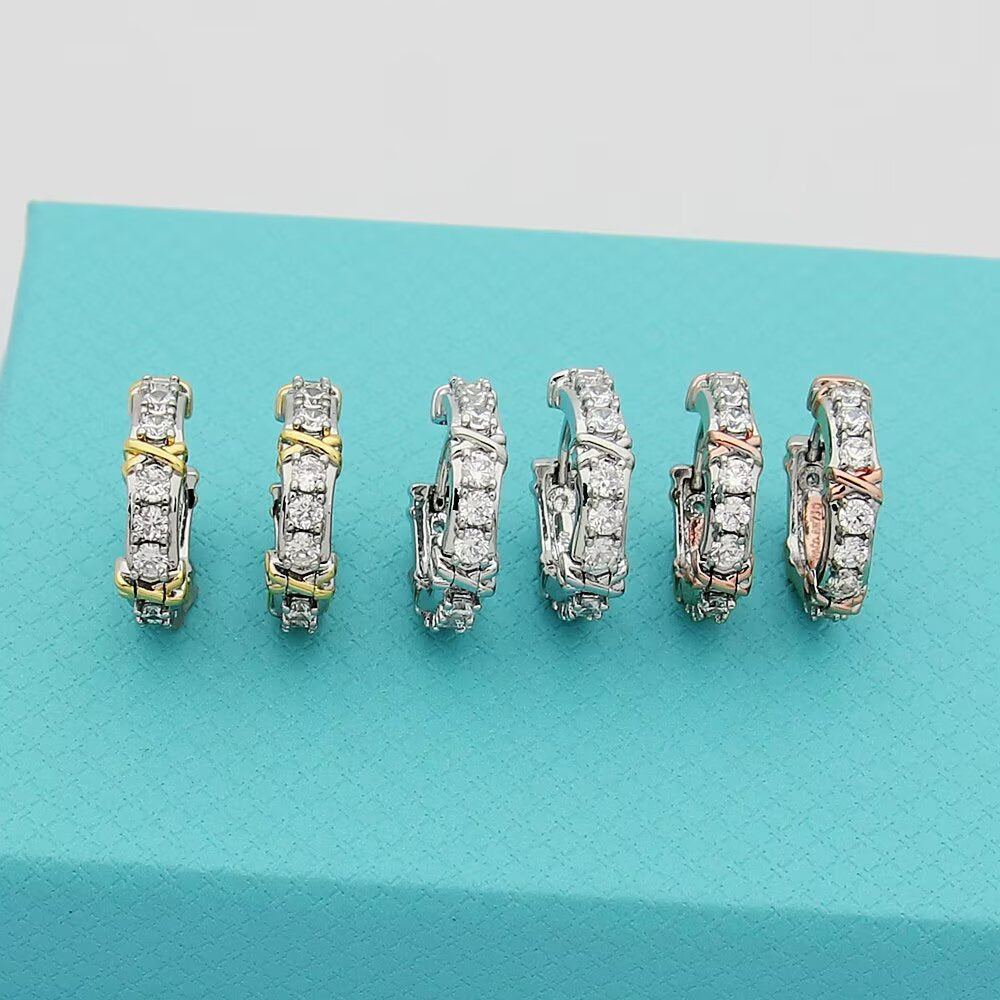 TEM21 designer earring top quality stud fashion stud earrings woman designer earring multi colors t letter women dia wedding gifts jewelry