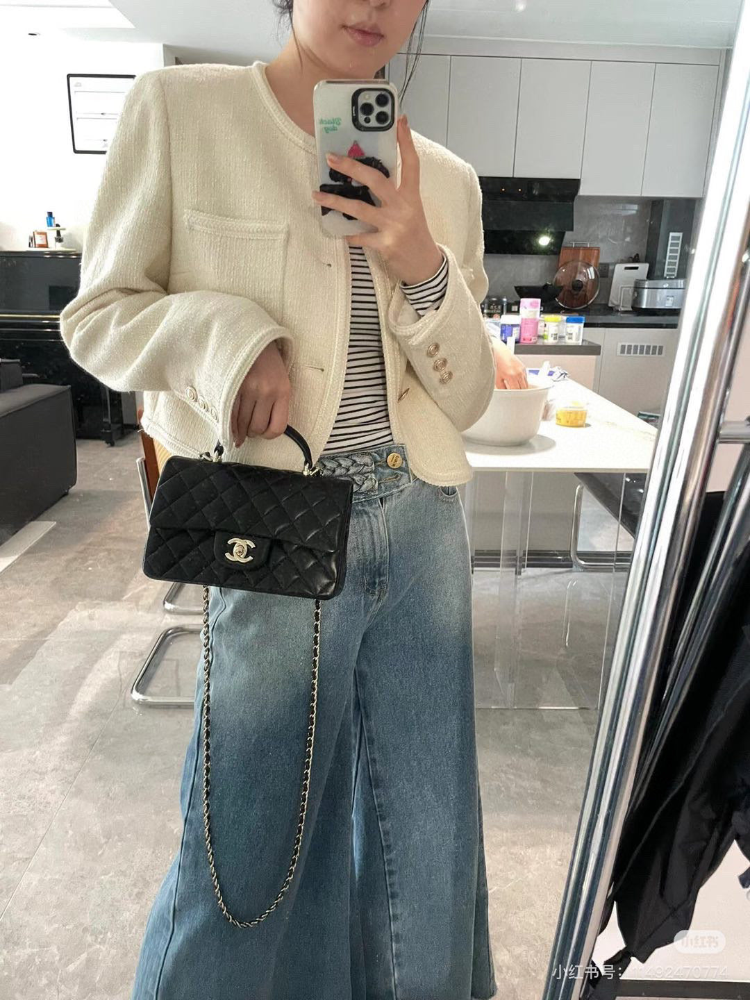 CEM176 Designer Women Shoulder Chain Bag Clutch Tote Bags Wallet Check Purse Solid Hasp Waist Square Stripes Woman s Handbags Classic Flap Handbag 20*12cm