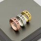 MEM13 luxury designer Love Ring Titanium Steel Classic gold ring Jewellery Men and Women Couples Wedding Ring Valentine's Day Gift