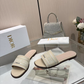 DEM345 Designer women Slippers red blue color sandals shoes for women high quality size 35 to 43