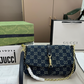 GEM180 New arrive fashion brown khaki deep-blue bag for woman hands bag beautiful gift to choose gift 25×14cm