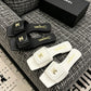 CEM260 New arrive fashion black and white color shose for woman beautiful Slippers gift to choose