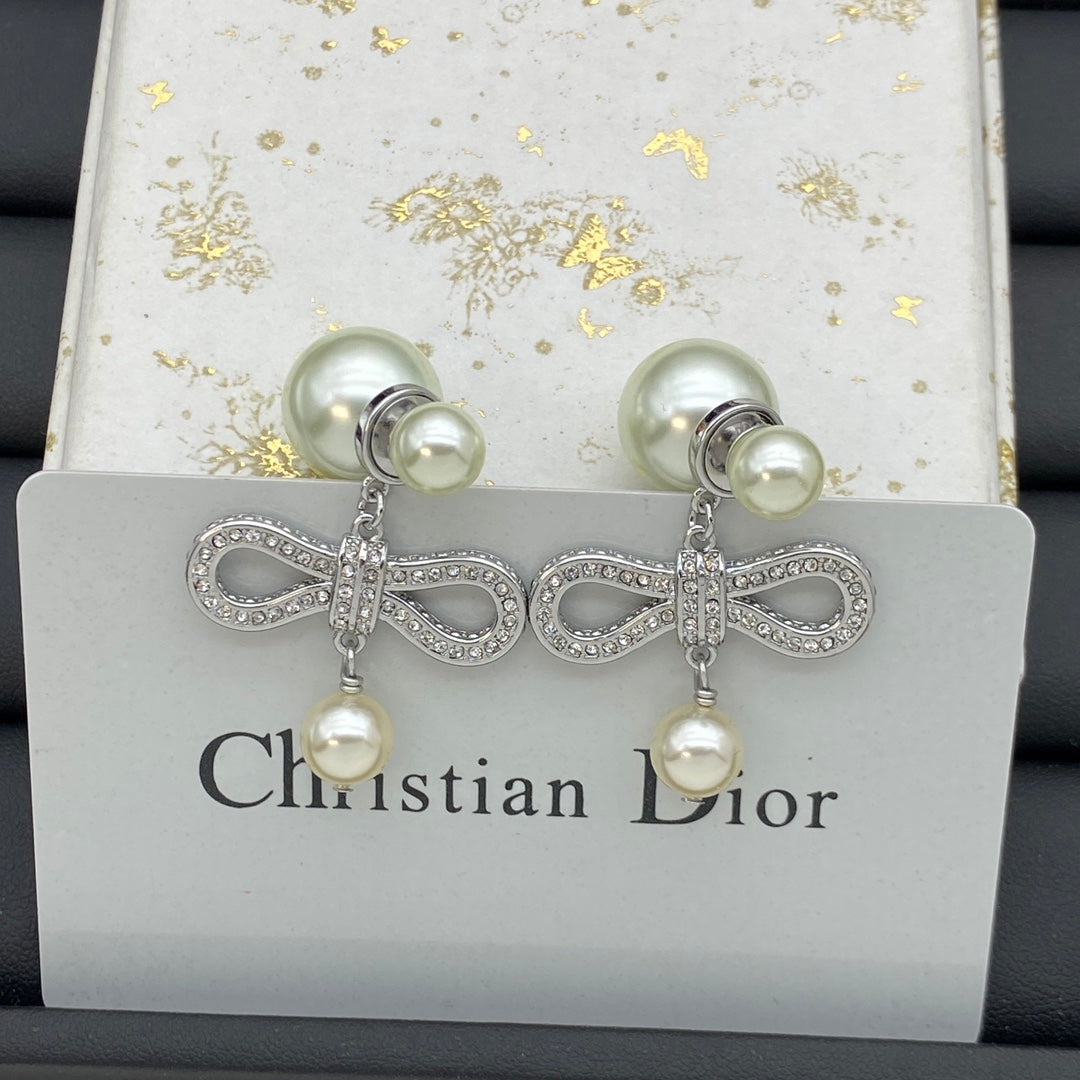 DEM247 New Arrive Fashion  Hot Sale  with Diamond Pearl Earring  for Woman Jewelry To Choose