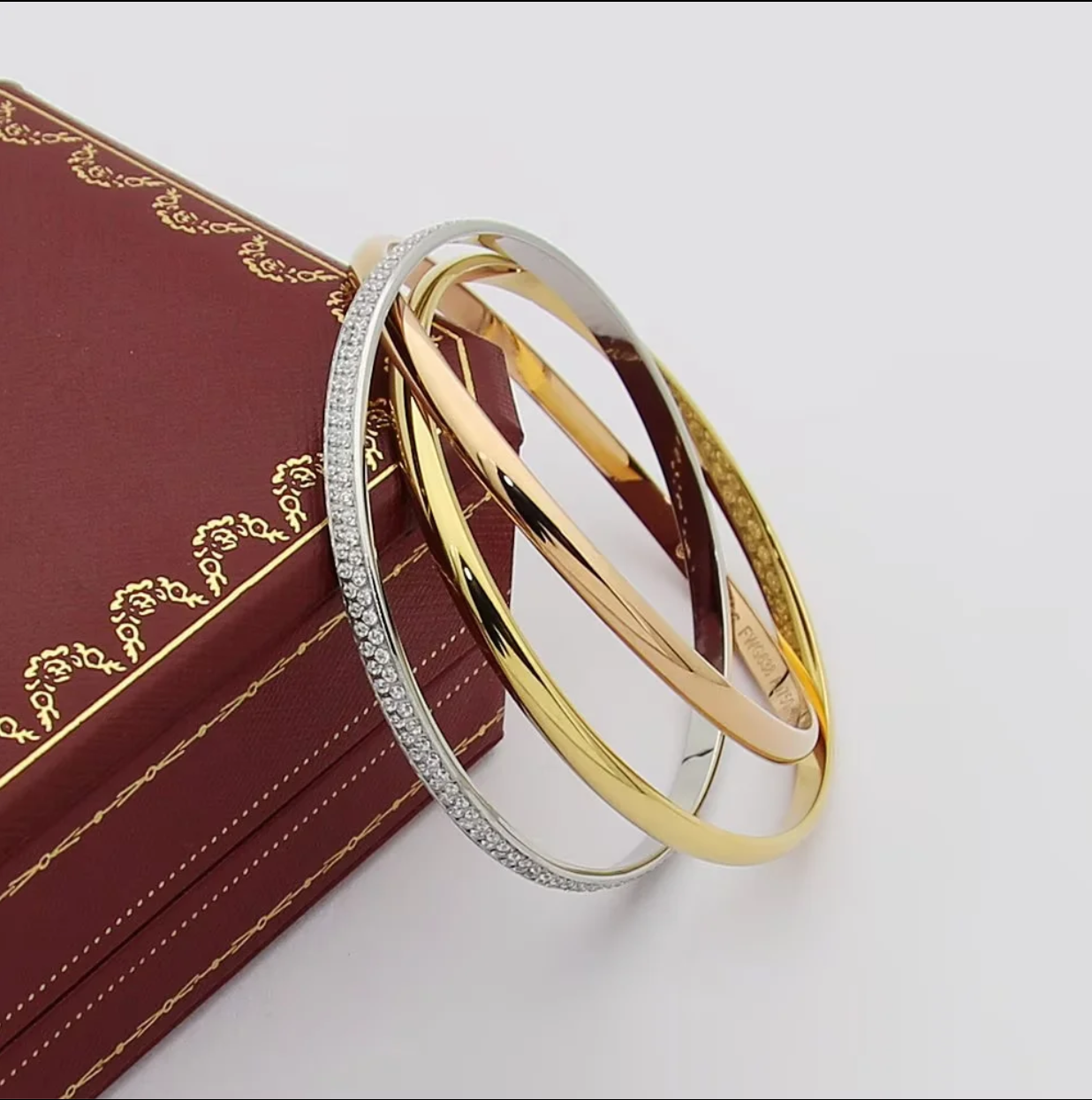 CREM210 New Arrive Fashion Hot Sale Three-ring Bracelet Love Braclet for Woman Jewelry To Choose Gift