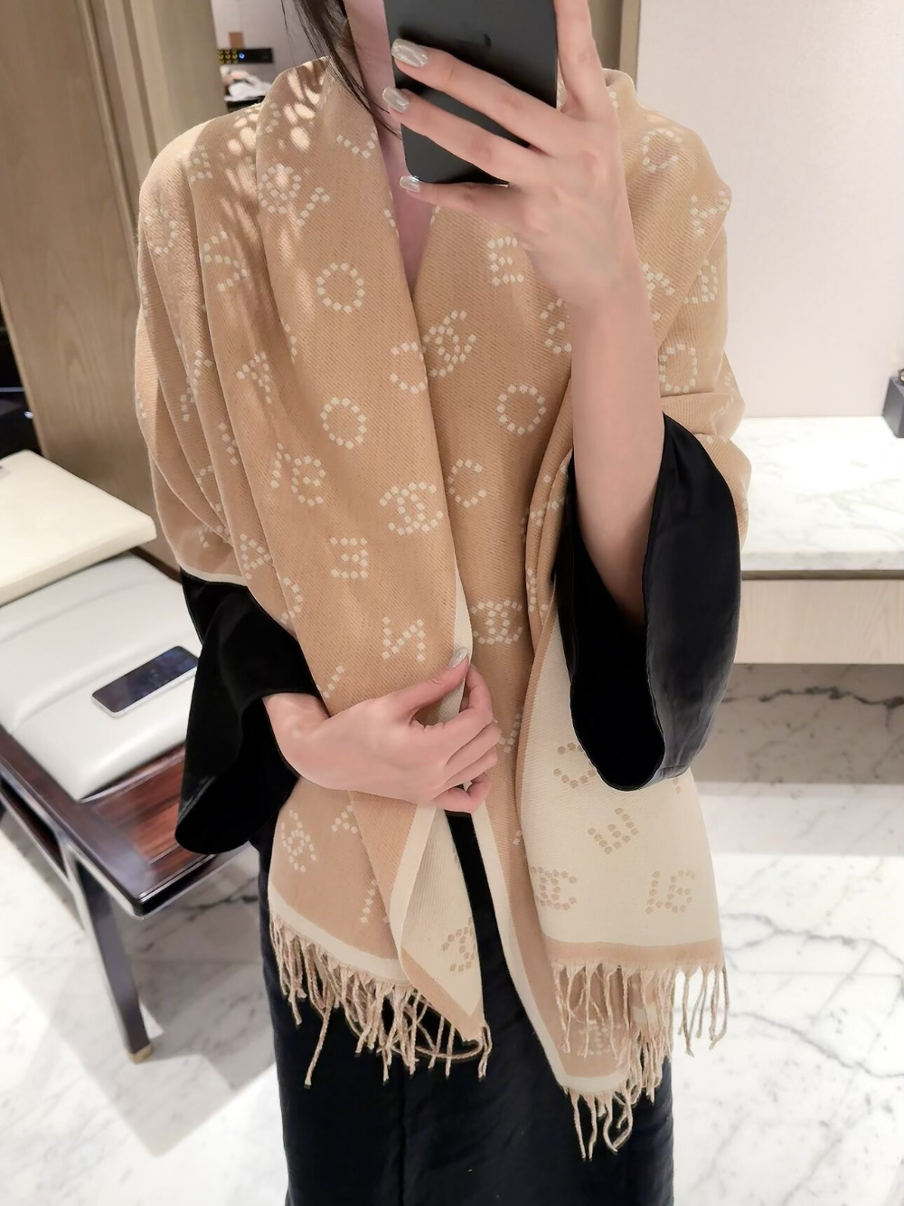 CEM484 new arrive  Hot sale khaki black color fashion beautiful  scarf  for woman gift  to choose