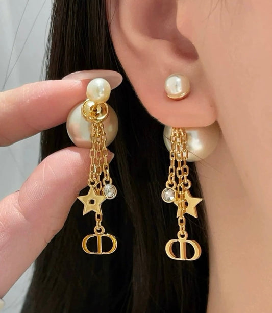 DEM297 New Arrive Fashion  Hot Sale  with Pearl Long Earring  for Woman Jewelry To Choose Gift