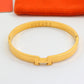 HEM72 New arrive Fashion  Stainless Steel Wedding gold silver color H bracelet bangle Bague Femme for woman gift