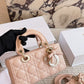 DEM302 New Designer Classic diamond-patterned bow handbag black white pink color women bag