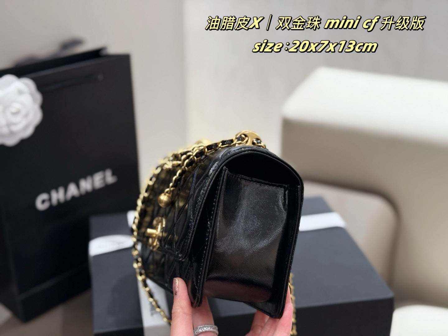 CEM242 New arrive fashion black white  red hand bag for woman beautiful gift to choose gift 20*3*17cm