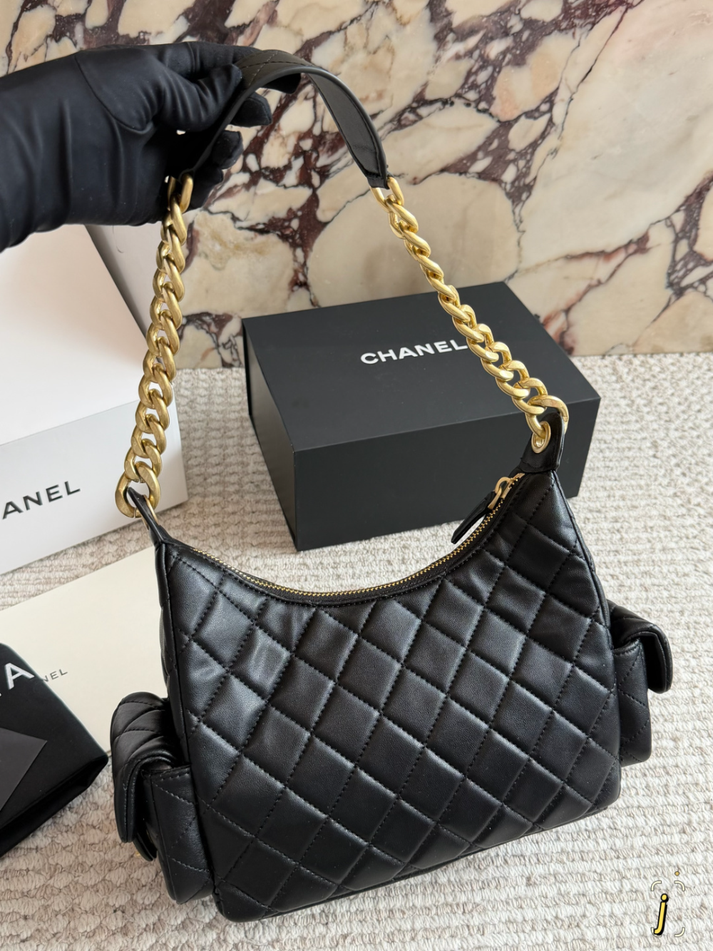CEM311 New arrive fashion black bag for woman hands bag beautiful gift to choose gift 23*14cm
