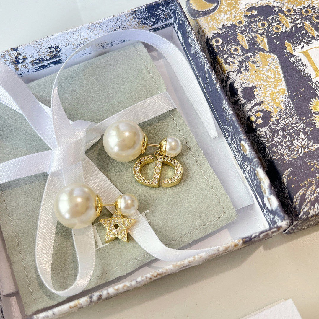 DEM248 New Arrive Fashion  Hot Sale  with Diamond Stars Earring  for Woman Jewelry To Choose