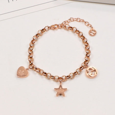 GEM121  New Arrive Titanium Steel  Classic Bracelet for Women Couples Anel Wedding Bands Bague Femme Not with Box