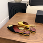 CEM382 HEM102 Designer women Slippers sandals shoes for women mix color shoes high quality size 35 to 40