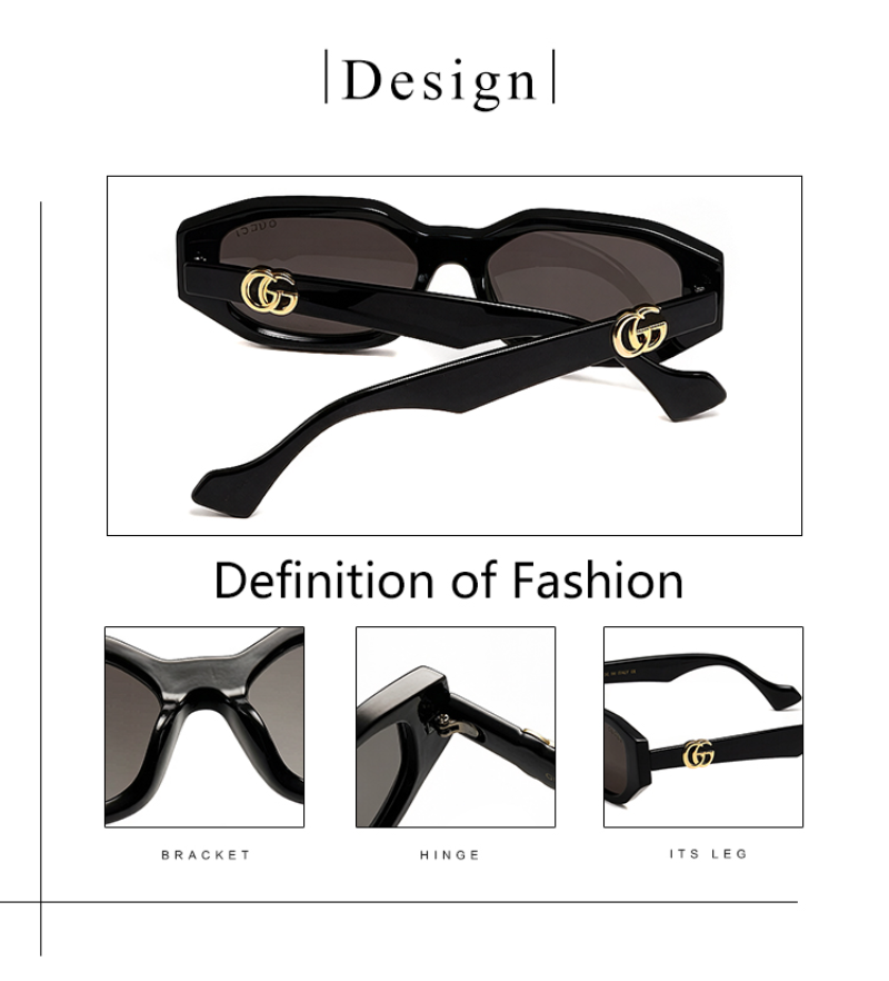 GEM218 Designer sunglasses luxury Spicy girl style sunglasses for women Sexy trend men gift glasses Beach shading UV protection polarized glasses with box