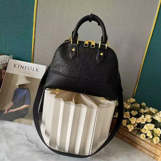 LEM457 New arrive fashion black bag for woman hands bag beautiful gift to choose gift 25.0x18.0x12.0 cm
