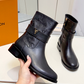 LEM498 Womens Ankle Boots 2026 Thick Bottom Platform Woman Shoes Zipper Fashion Female Luxury Designer Boot Casual Ladies MartinBoots combat Boots