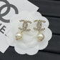CEM218 New Arrive Fashion  Hot Sale  with Diamond Pearl Earring  for Woman Jewelry To Choose Gift