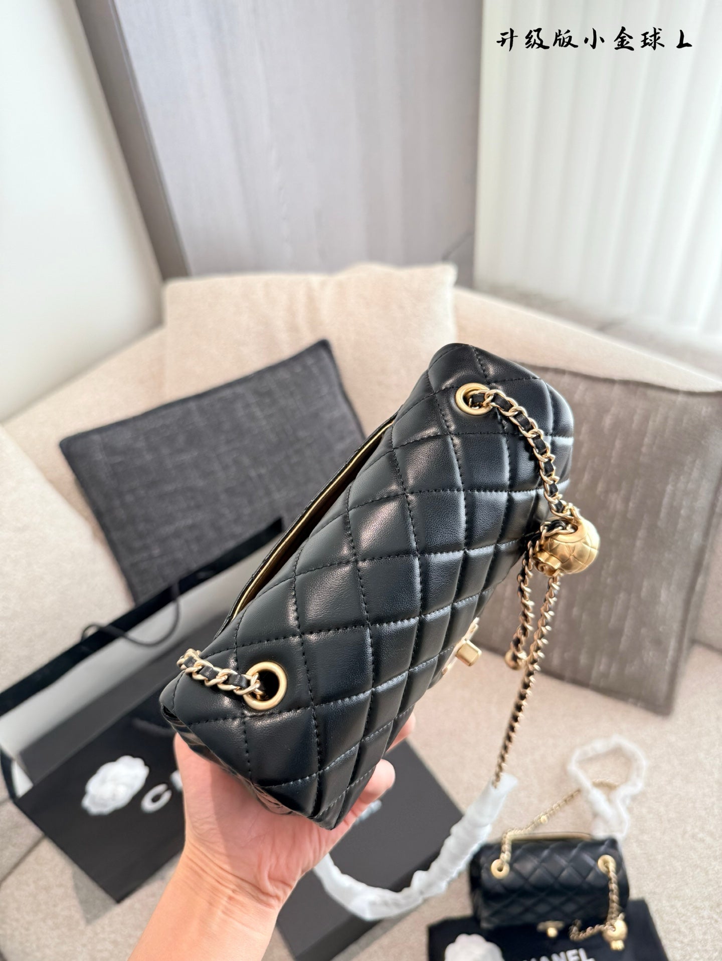 CEM243 New Designer Lambskin Leather Quilted Tabby Handbags Gold Hardware Chains Letter C Hasp Shoulder Bag