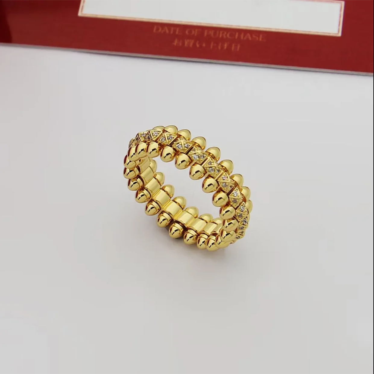 CREM220  Hot Sale Fashion Love Nail Rings for Women Men Jewelry Couples Cubic Zirconia Wedding Rings Bague Femme