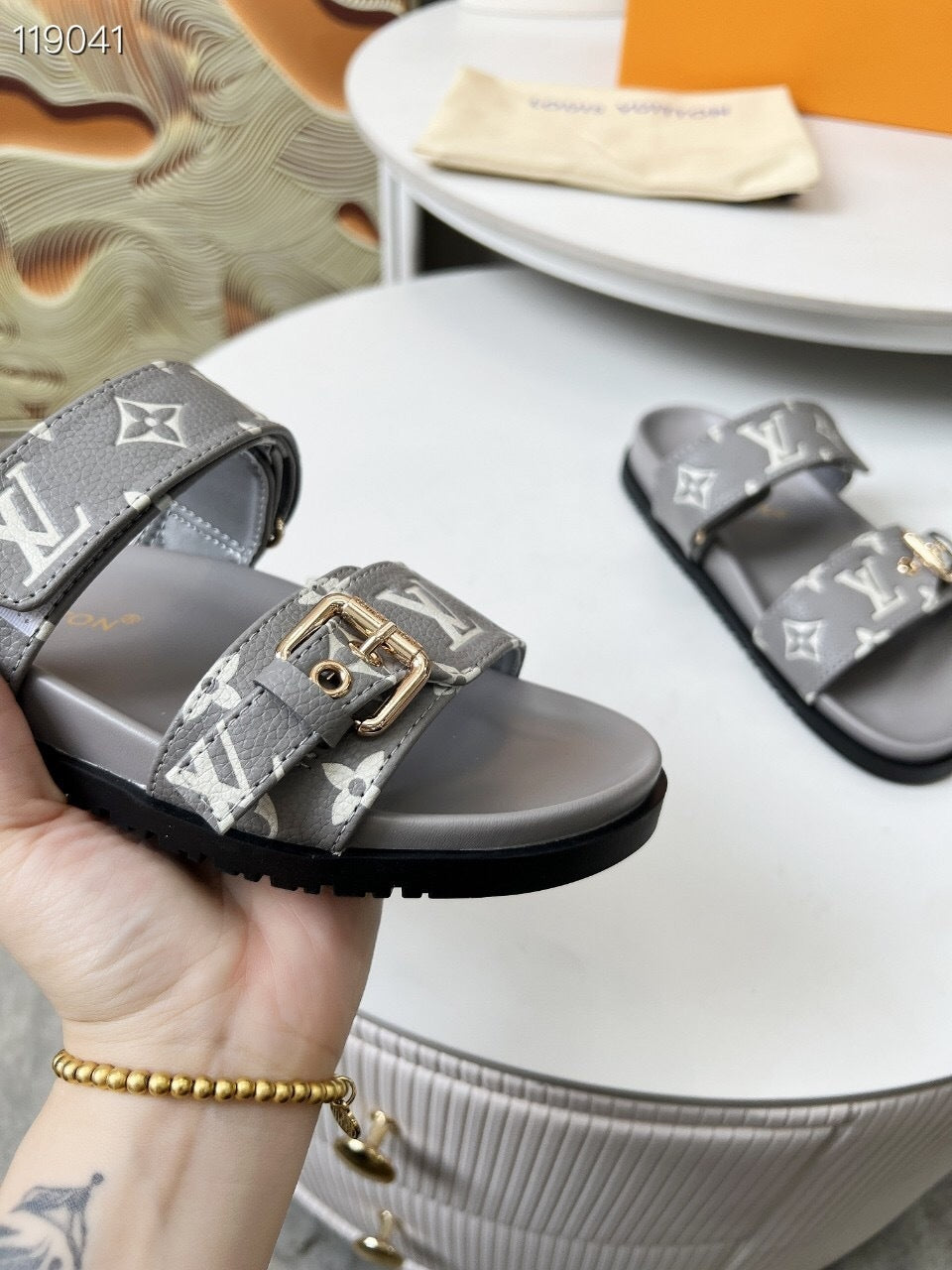 LEM378 Designer Shoes women Sandals for women pink grey color shoes high quality size 35 to 42