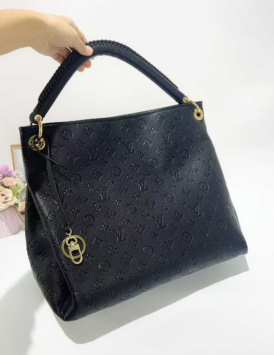 LEM497 New arrive fashion black bag for woman black hands bag beautiful gift to choose gift 46.0 x 32.0 x 22.0 cm