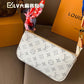 LEM314 New Arrive Hot Sale Black white design  Fashion wallet Bag It Come with Box 22*12cm