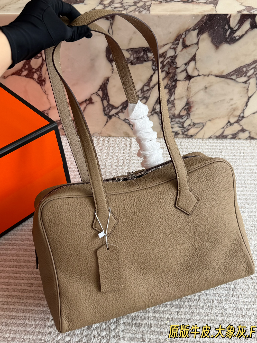 HEM145 New arrive fashion dark coffee brown caramel elephant gray bag for woman hands bag beautiful gift to choose gift  36*20cm