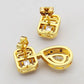 MEM16 New Full Diamond  Stud Earring Designer 18K Gold Stud Earring  Women  Love Promise Jewelry
