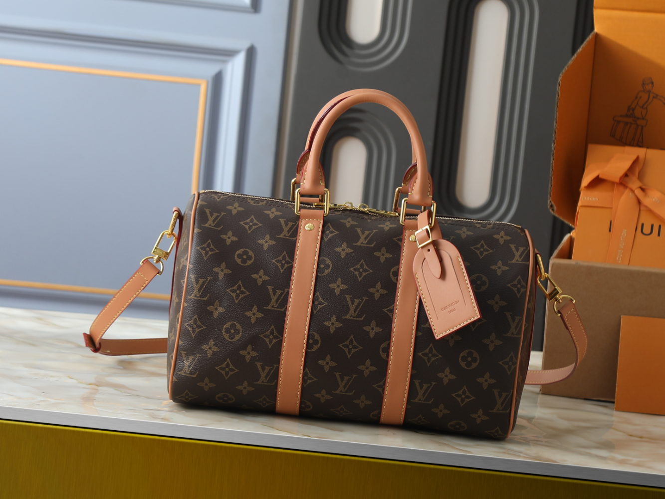 LEM493 New arrive fashion  brown bag for woman hands bag beautiful gift to choose gift 34.0 x 21.0 x 16.0cm