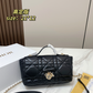 DEM361 New arrive fashion black white  red blue khaki  pink yellow color bag for woman beautiful gift to choose size 21*12cm