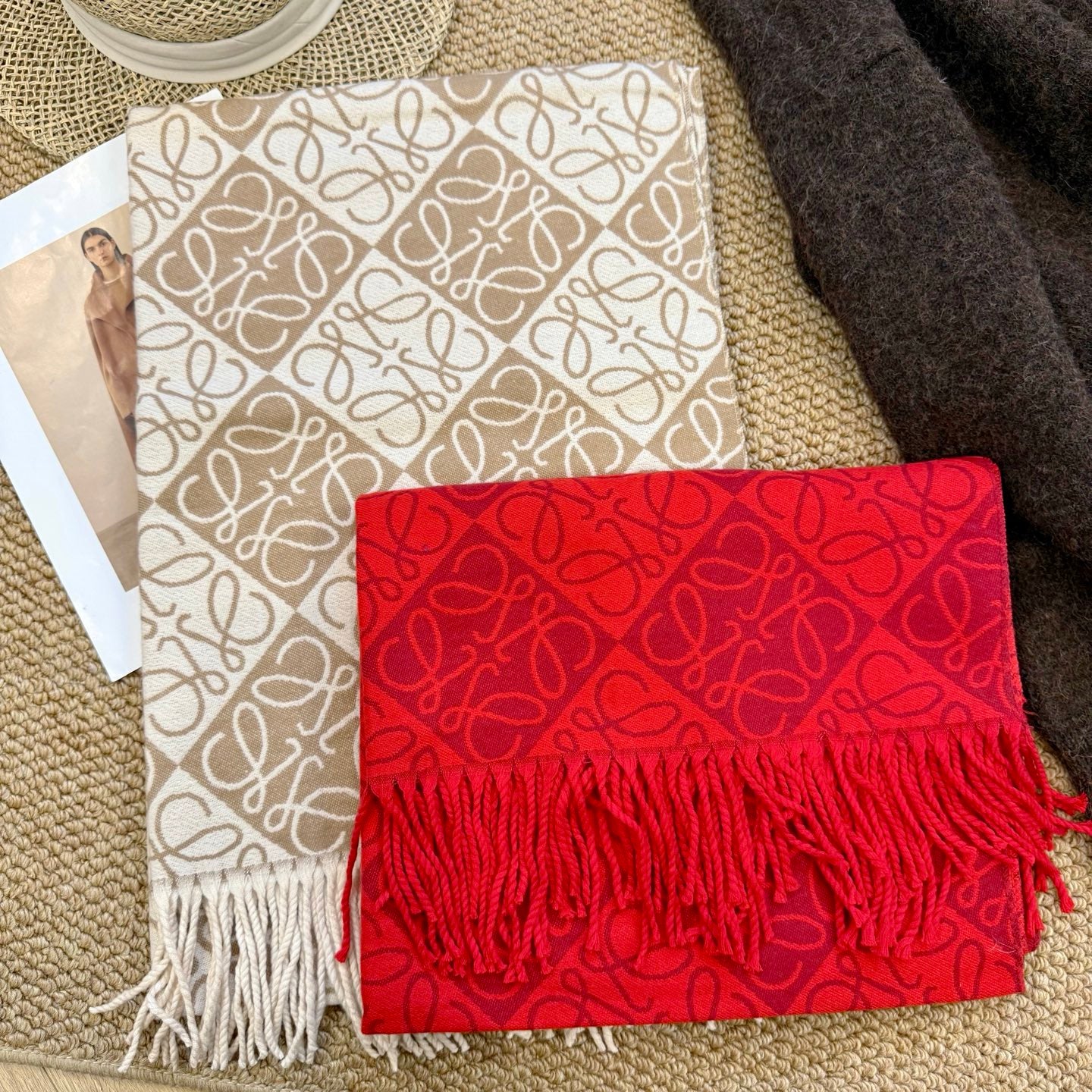 WEM01 luxury Designer Cashmere Scarf Winter Women Long Scarf Quality Headband Fashion Men brand Scarves Classic Printed Check Big Plaid Shawls Soft comfortable gift 65*180CM