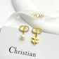 DEM271 New Arrive Fashion  Hot Sale  with Diamond Pearl Earring  for Woman Jewelry To Choose
