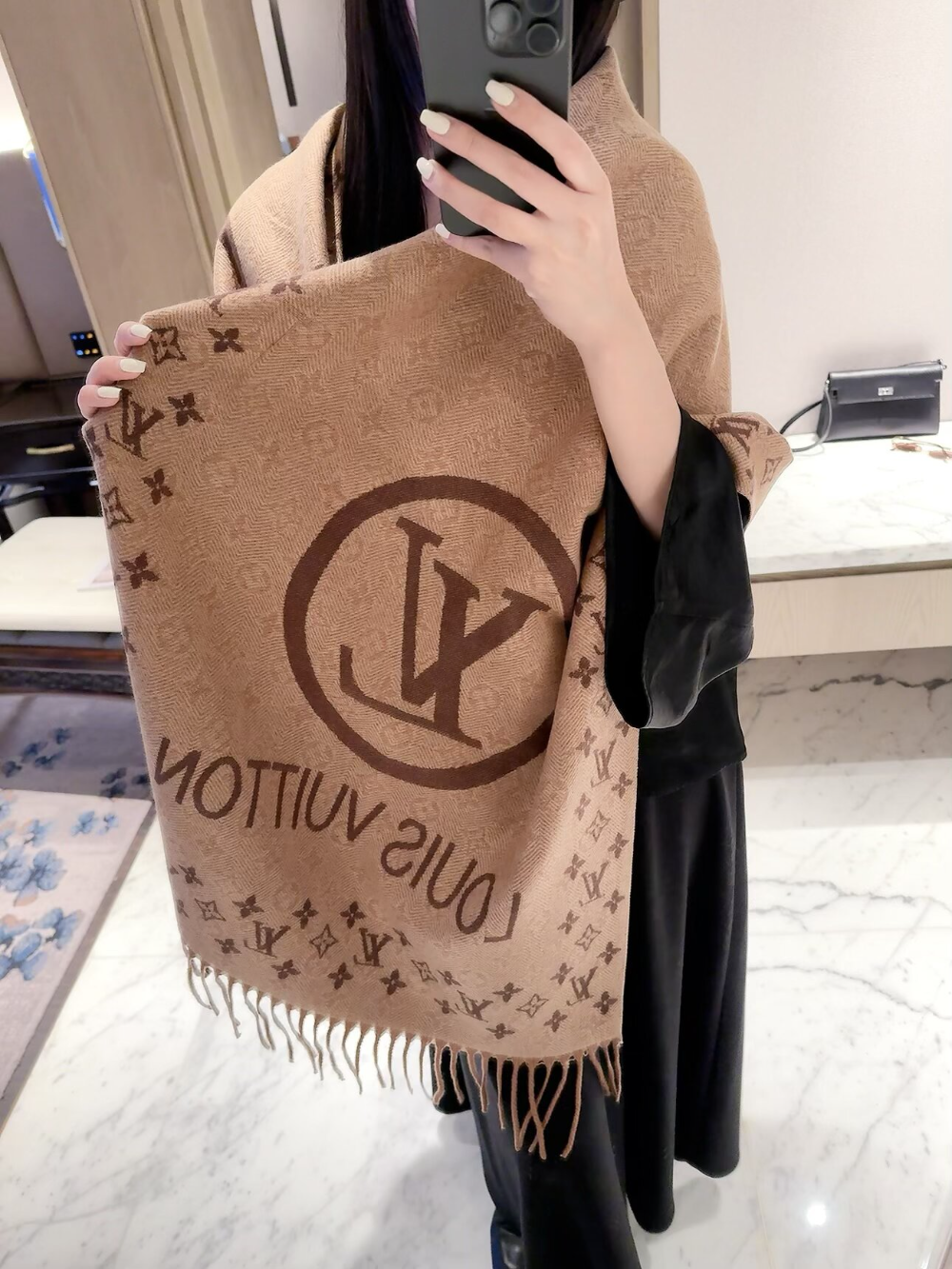 LEM605 new arrive  Hot sale brown apricot color color fashion beautiful  scarf  for woman gift  to choose